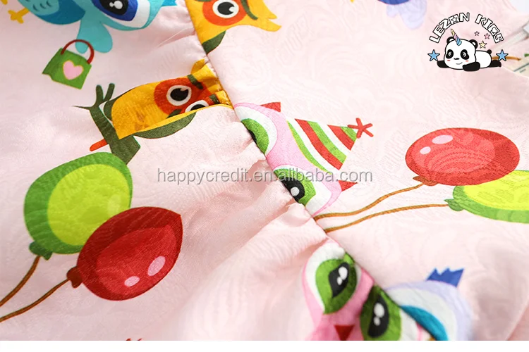 LEZONKIDS - Vestido impresso por atacado para meninas, vestido de aniversário, vestido de princesa para 2-12 anos, cor-de-rosa, fabricado na China